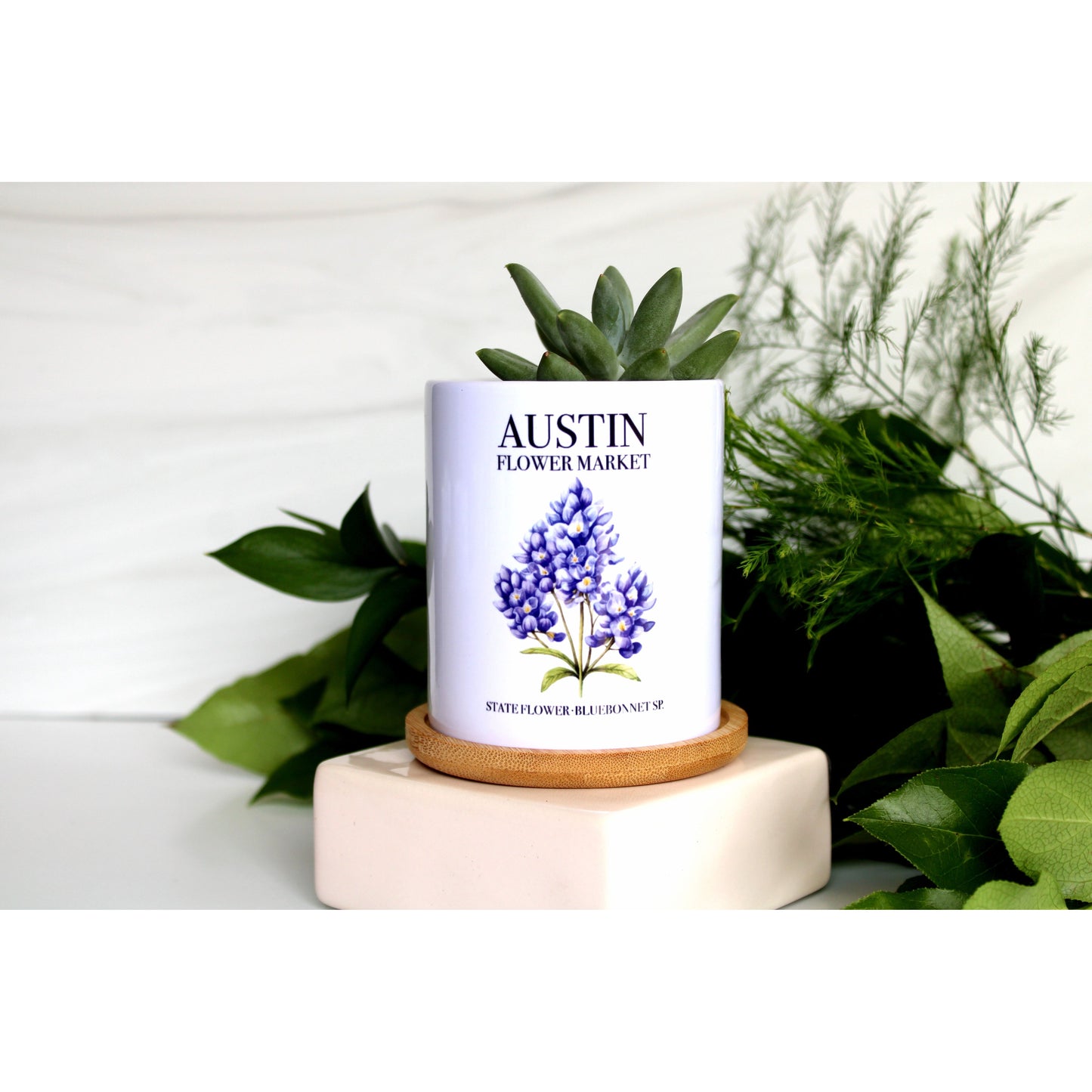 Austin Flower Market - Special Edition Tall Mod Pot