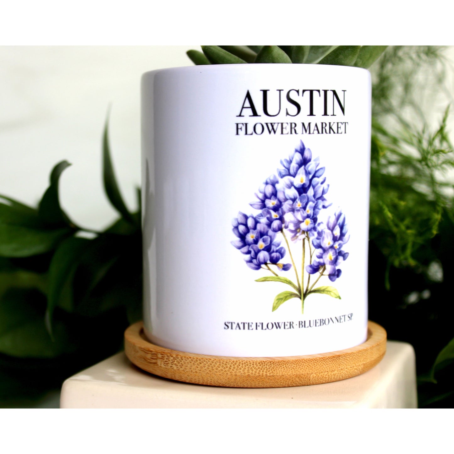 Austin Flower Market - Special Edition Tall Mod Pot
