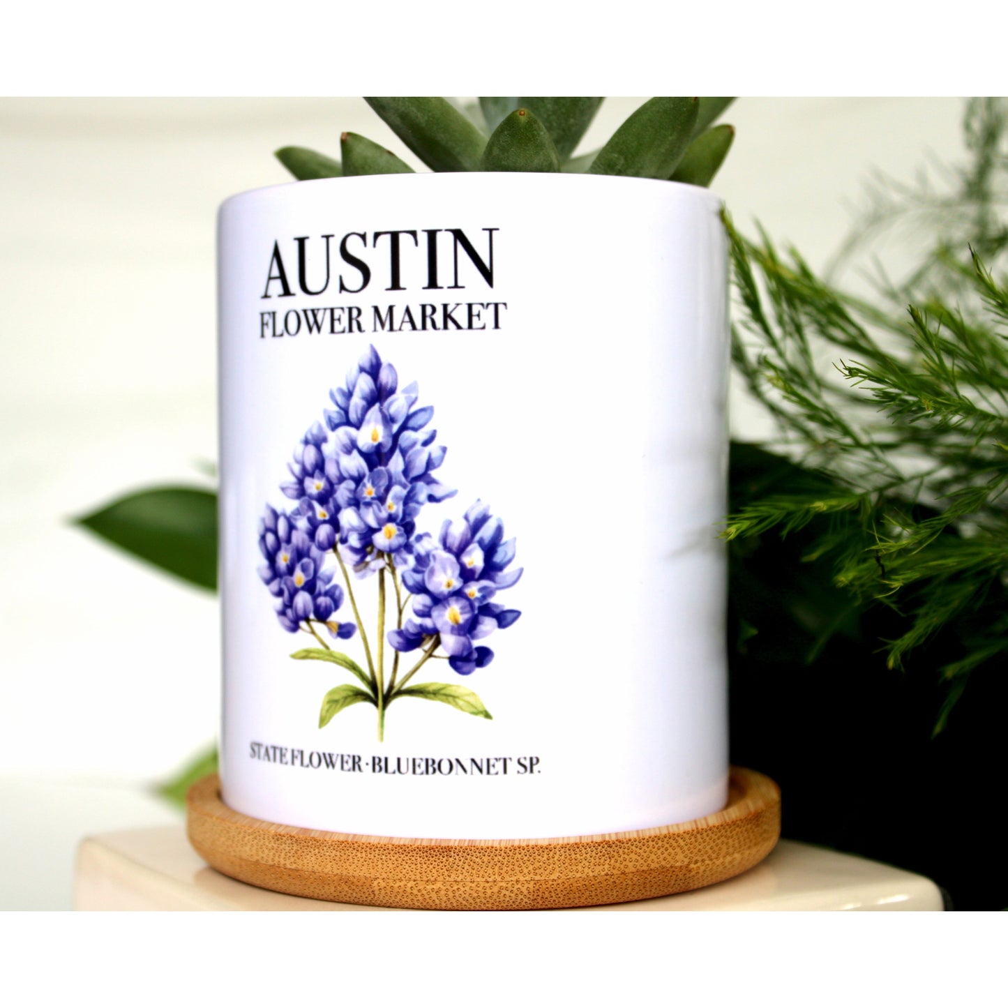 Austin Flower Market - Special Edition Tall Mod Pot