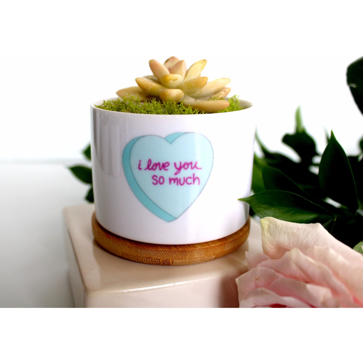 BLUE Conversation Heart i love you so much
