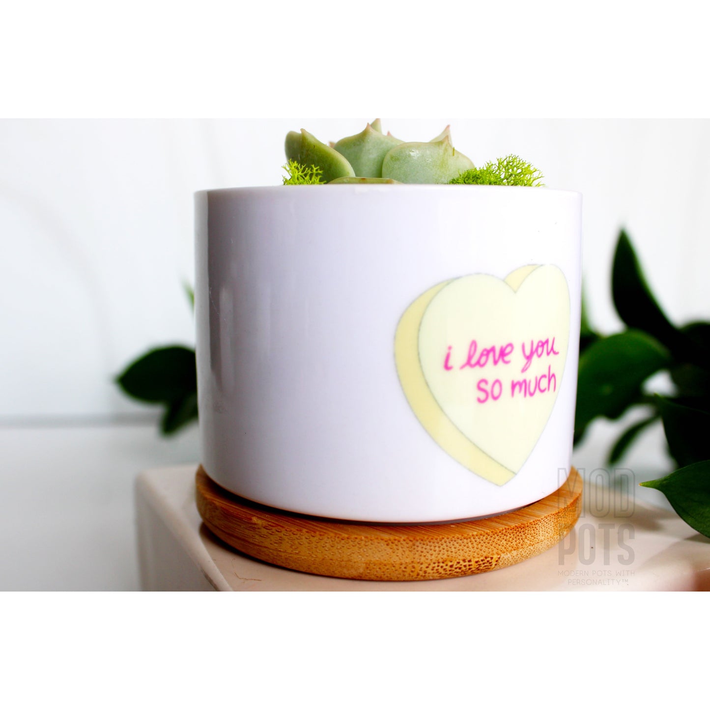 Yellow Conversation Heart - i love you so much