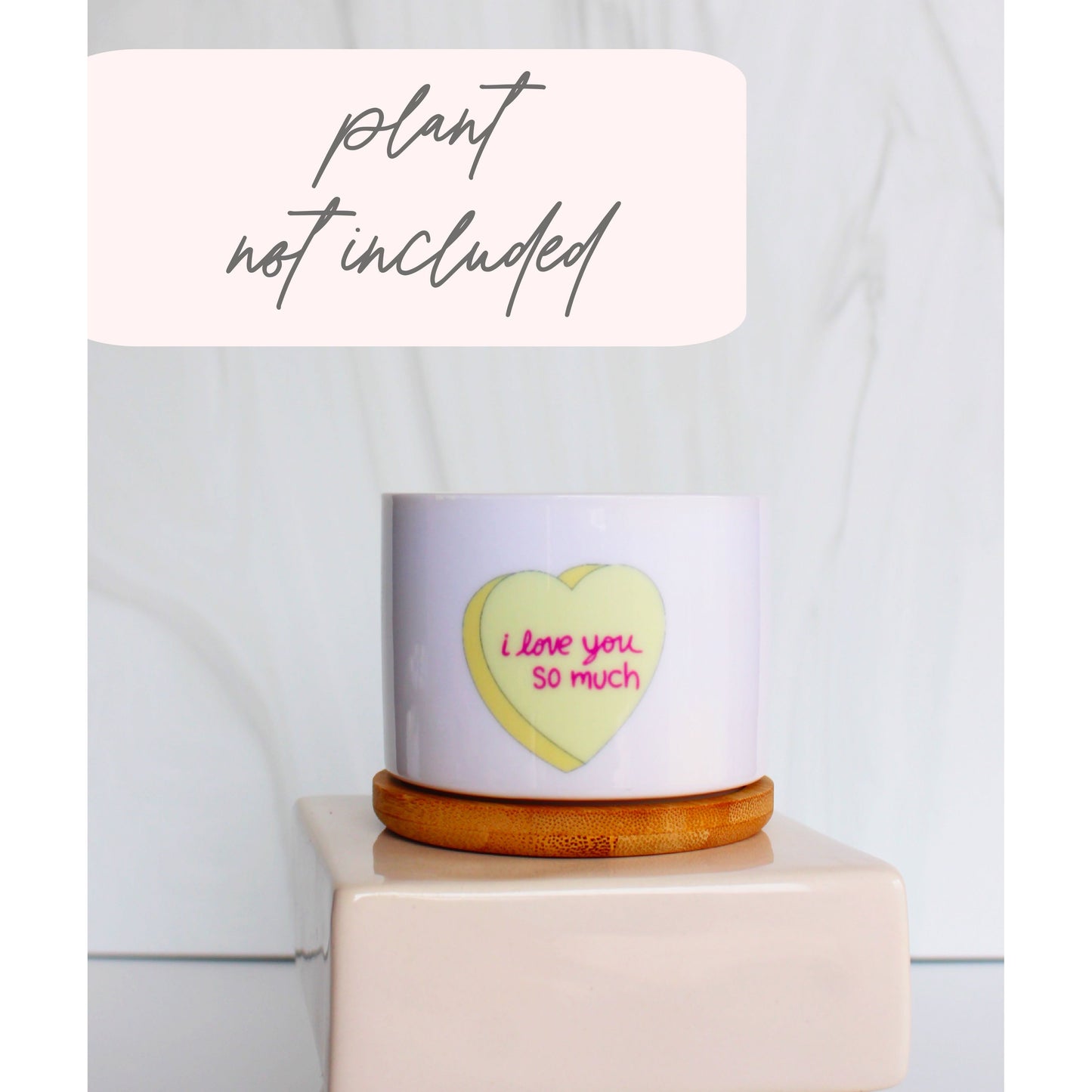 Yellow Conversation Heart - i love you so much