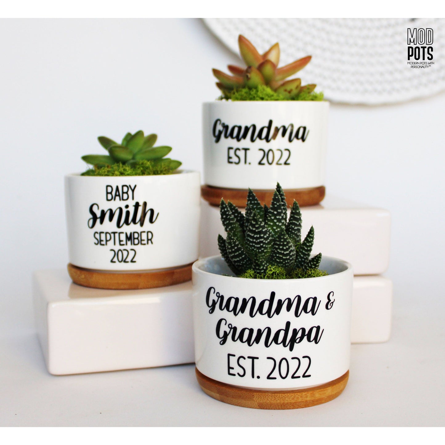 Grandma & Grandpa Est. YEAR (bubble font)