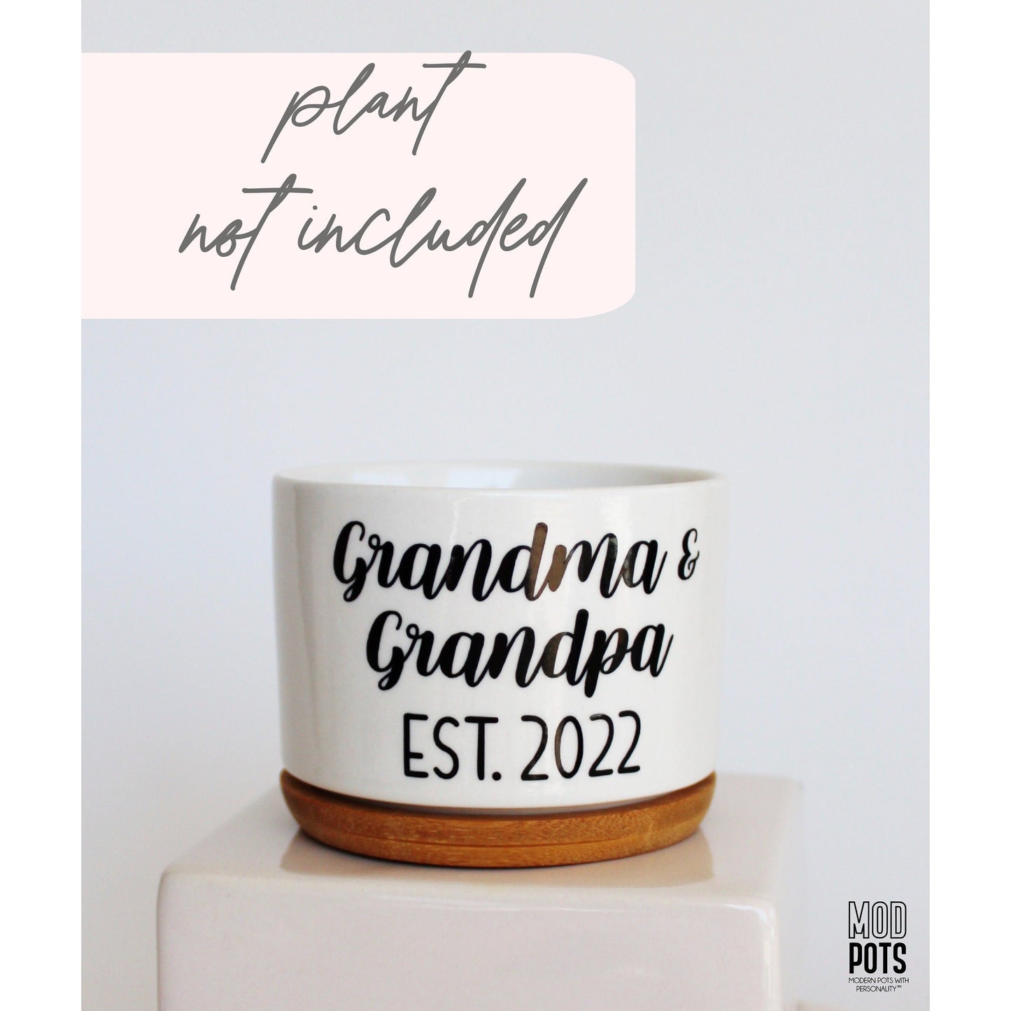 Grandma & Grandpa Est. YEAR (bubble font)