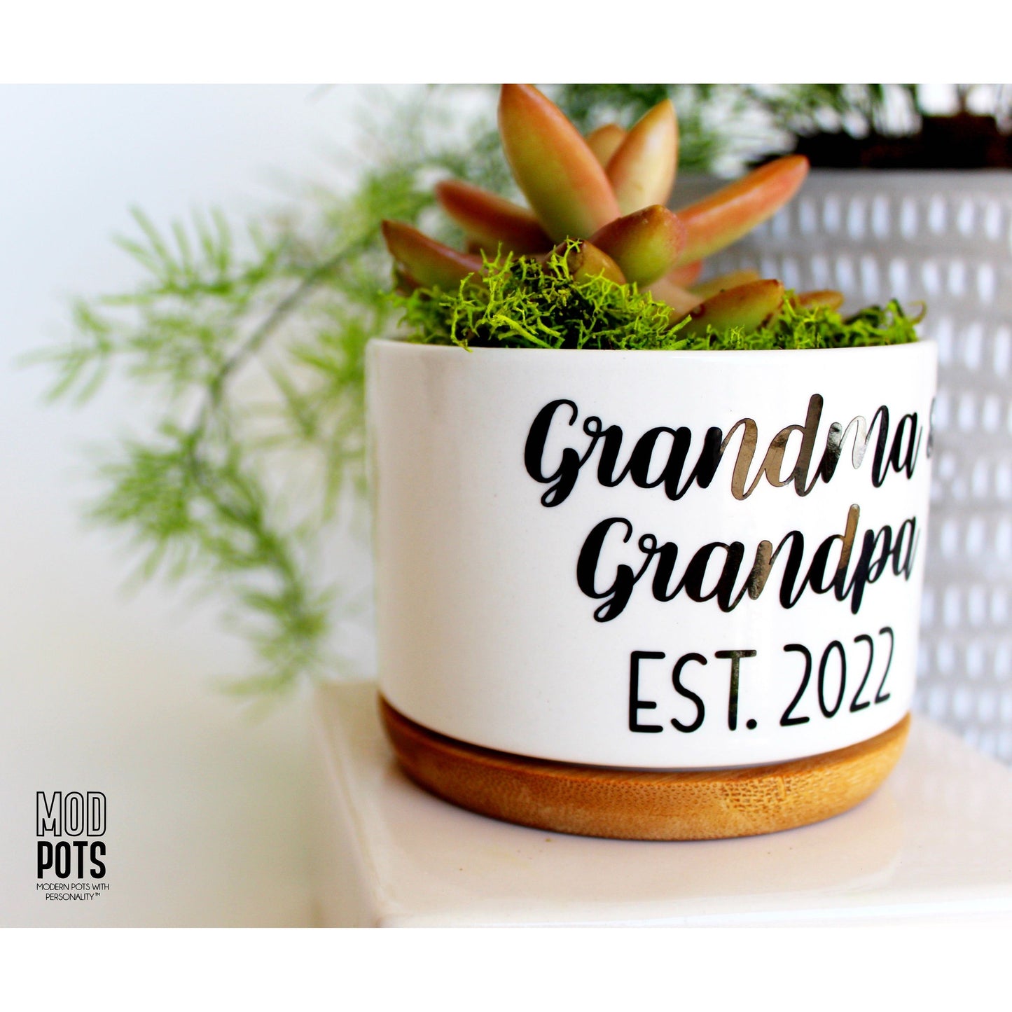 Grandma & Grandpa Est. YEAR (bubble font)