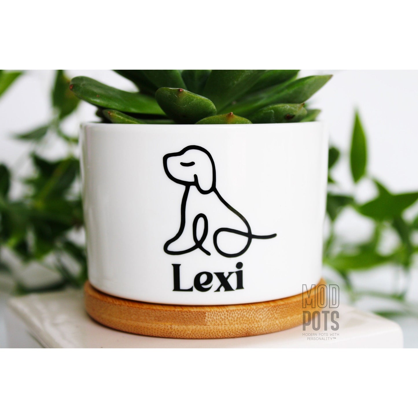 Simple Dog Drawing with Dog's Name