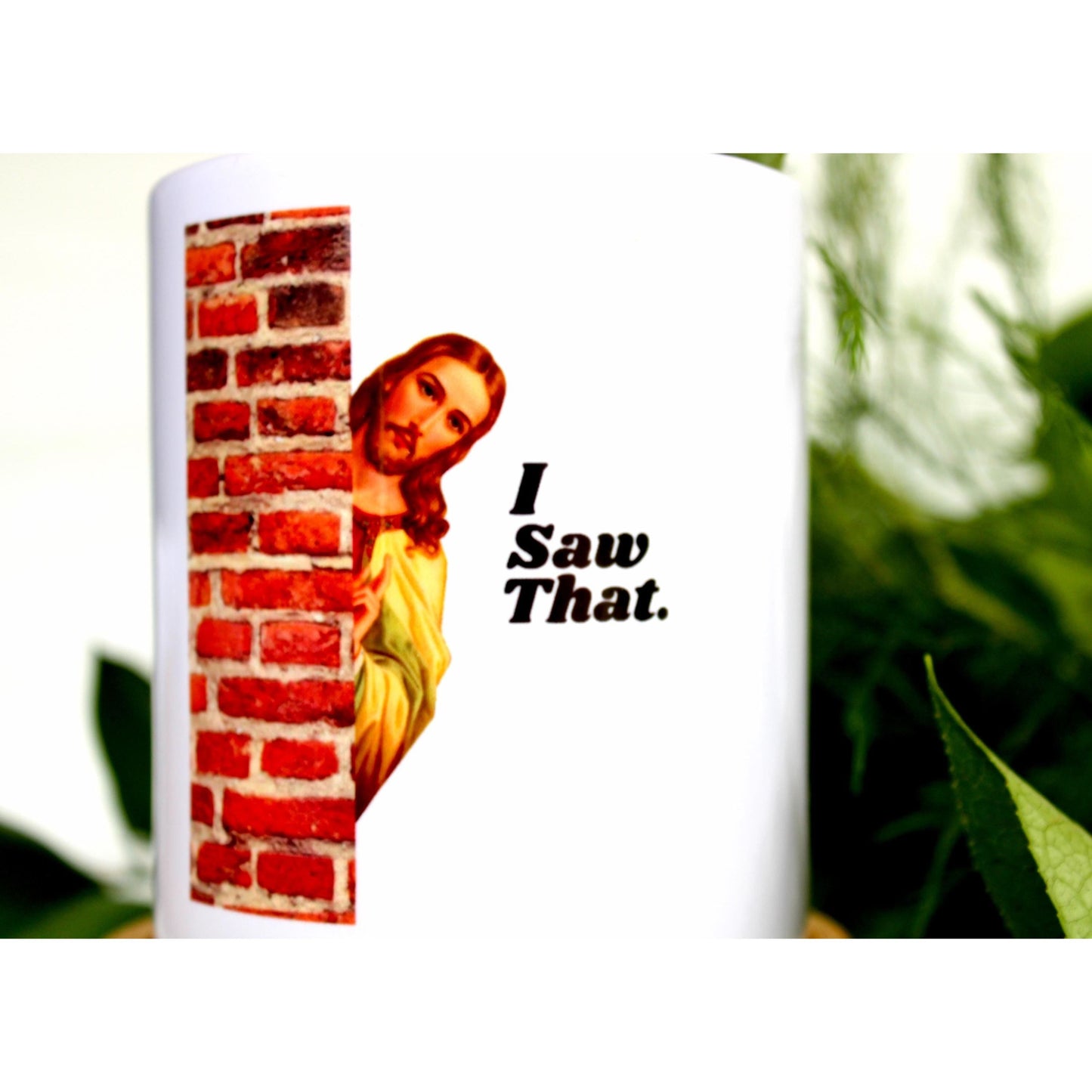 TALL MOD POT- Jesus Peeking - I Saw That