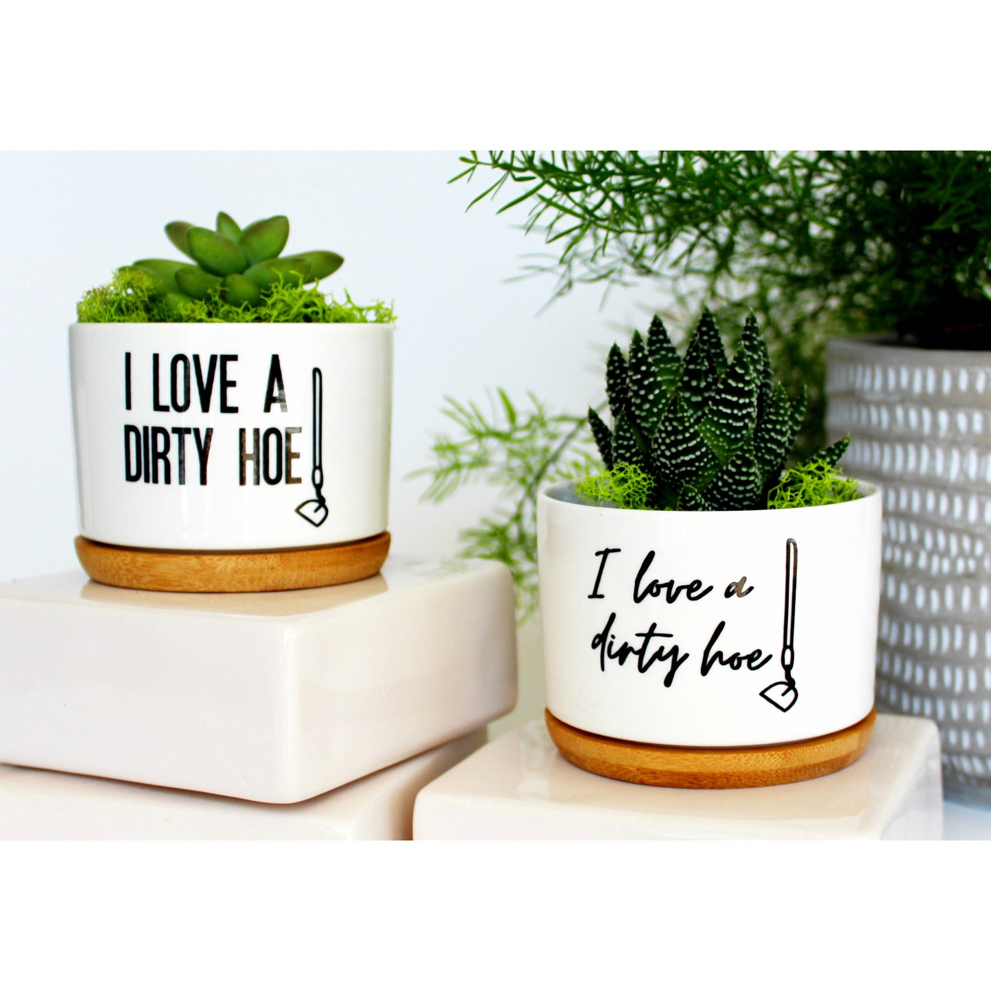 I Love a Dirty Hoe (cursive font)