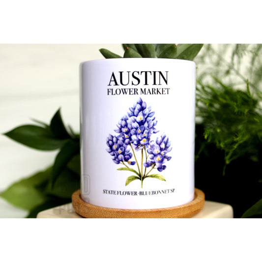 Austin Flower Market - Special Edition Tall Mod Pot