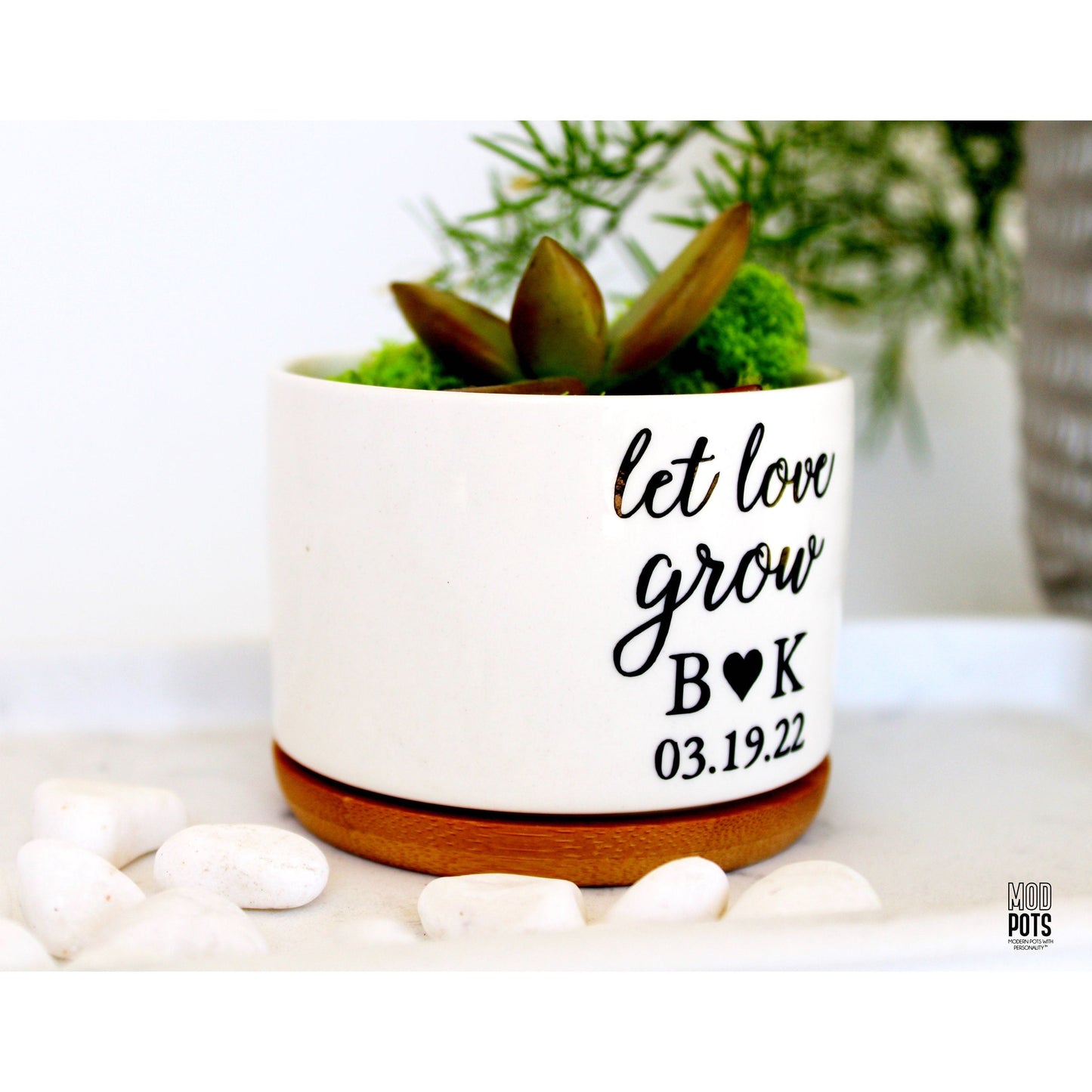 Let Love Grow (Personalizable Couples Pot)