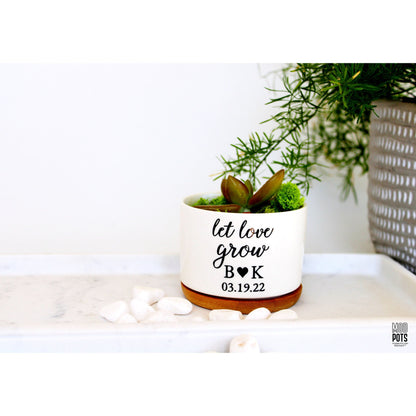 Let Love Grow (Personalizable Couples Pot)