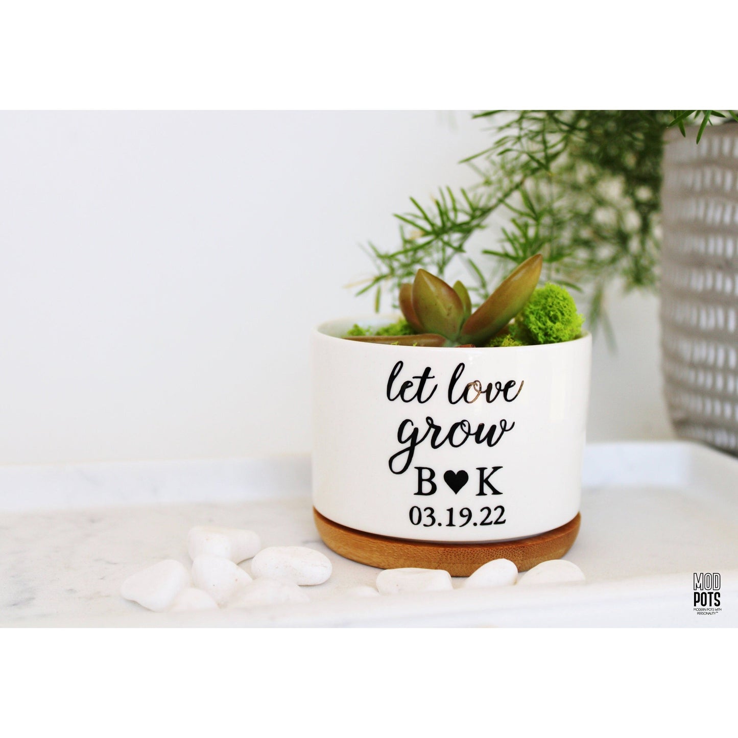 Let Love Grow (Personalizable Couples Pot)