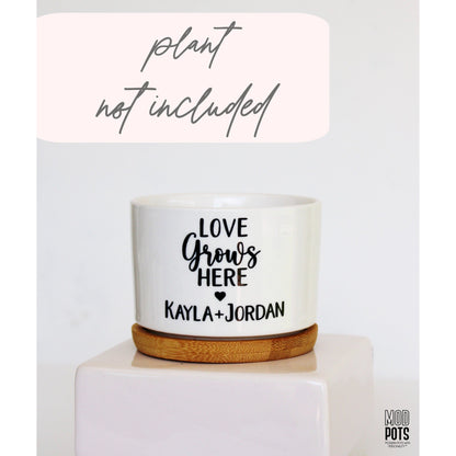 Love Grows Here Personalized Couple Gift