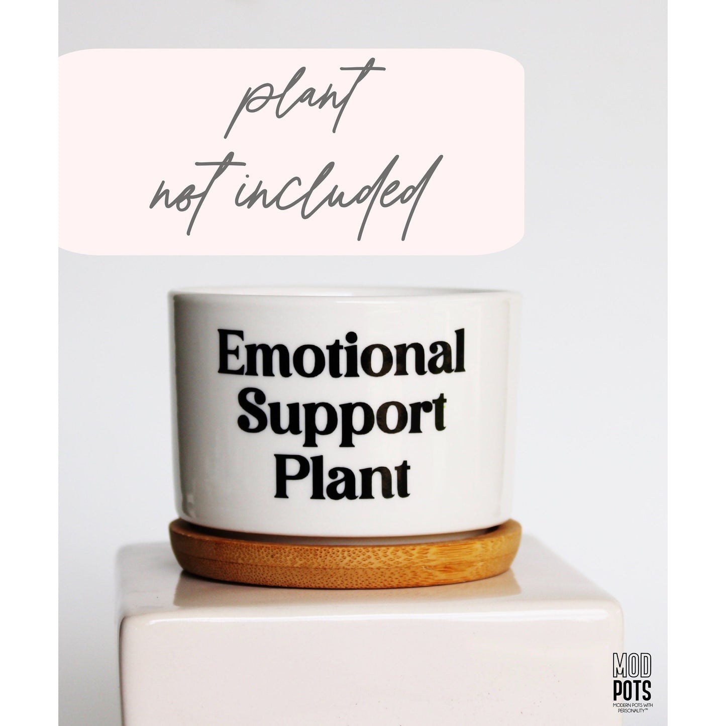 Emotional Support Plant (bubble font)