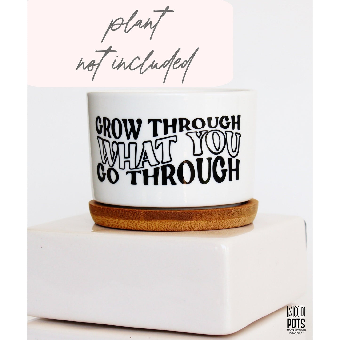 Grow Through What You Go Through (groovy font)