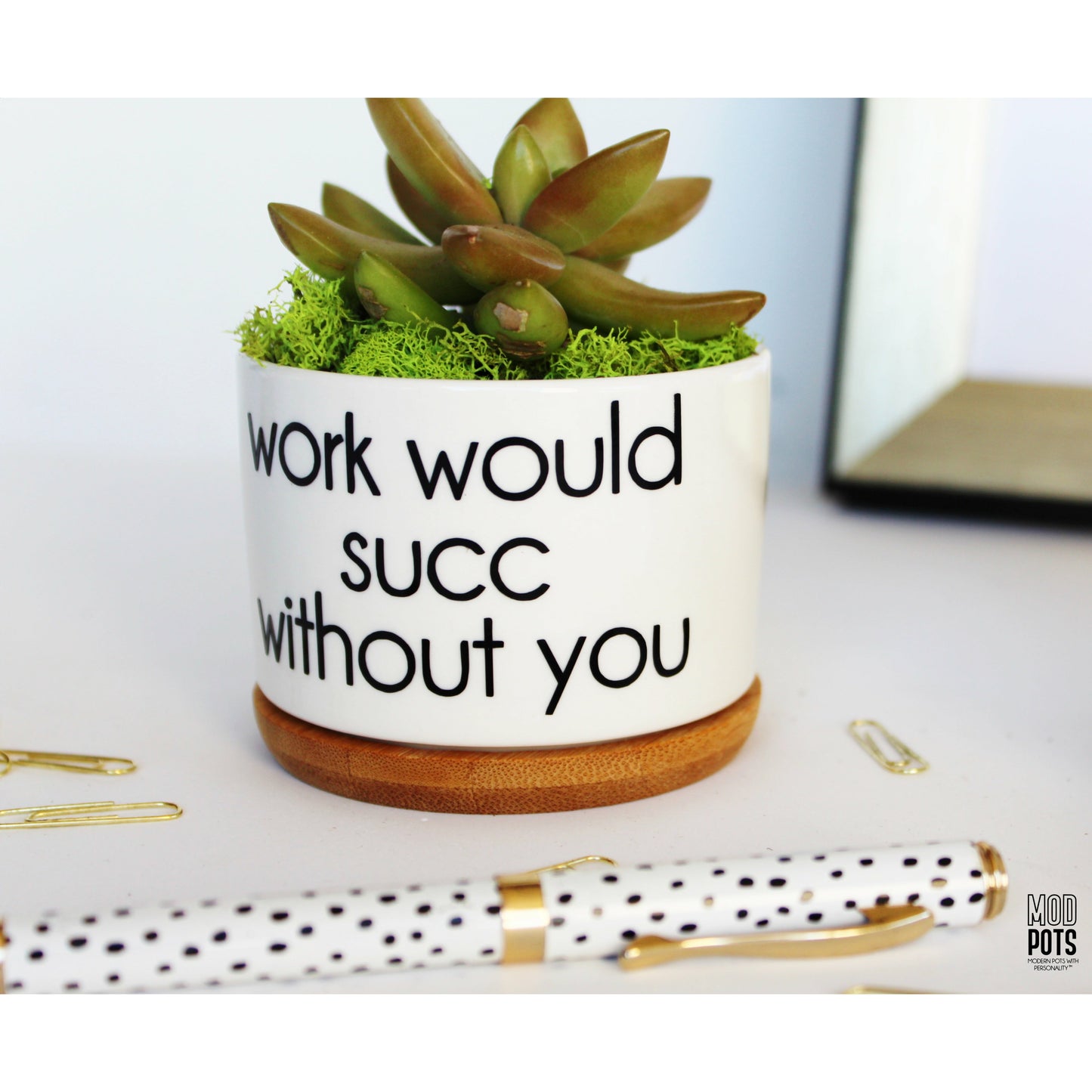 Work Would Succ Without You (block font)